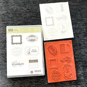 New Stampin Up! Tagtastic set of 6 stamp kit